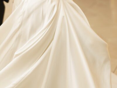 Satin A-Line Wedding Gown Size 4