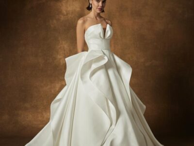 Mark Ingram WAVE Wedding Gown + Matching Veil | Fall 2024 Collection