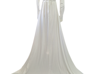 LGWU 1970s Jersey knit minimalist wedding dress