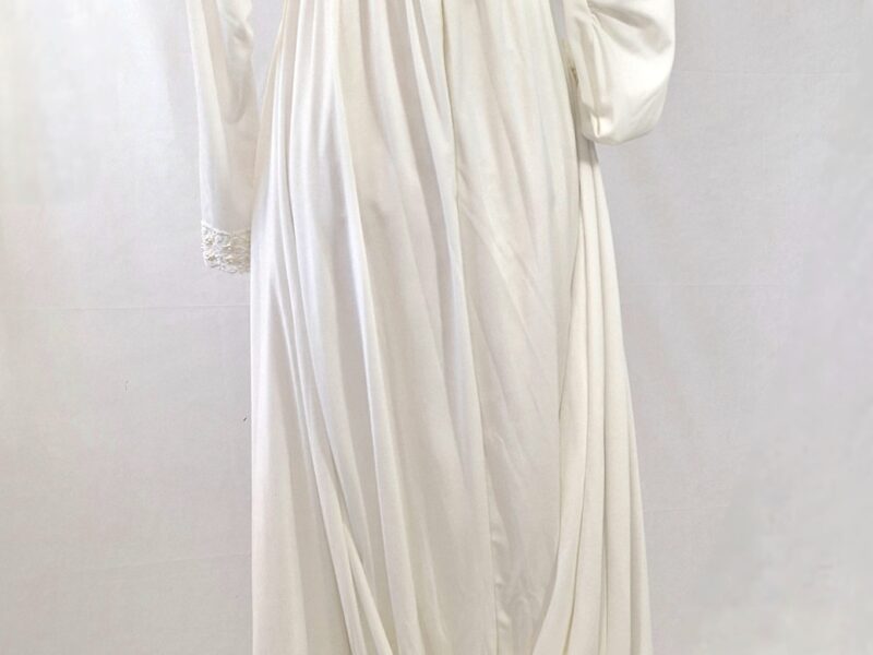 LGWU 1970s Jersey knit minimalist wedding dress